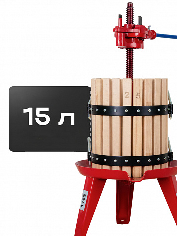 Пресс домкратный d25 15 л корзина из дерева